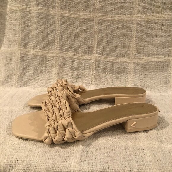 Circus by Sam Edelman Kenna Ivory Knotted Strap Slide Sandals Size 9 - Picture 4 of 7